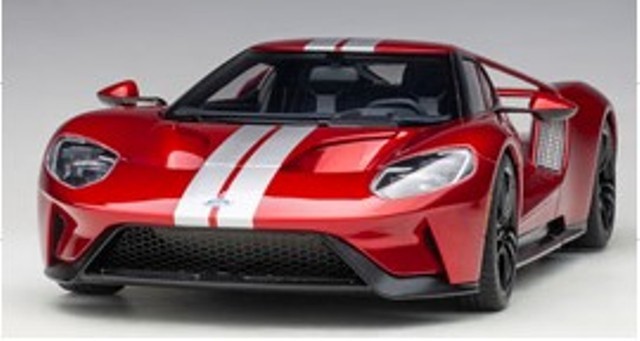オートアートFord GT 赤 1/18 ストライプモデル オートアートFord GT 赤 1/18 ストライプモデル