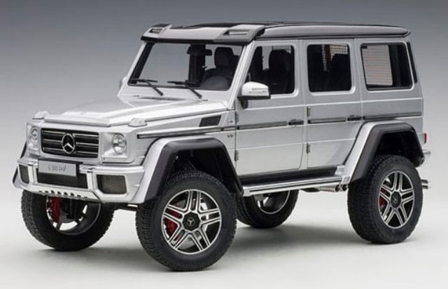 新品 76318 オートアート 1/18 メルセデス ベンツ G500 4X4 シルバー