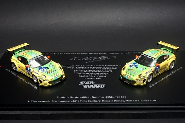 1/43 スパーク MM997-AC-24h11S MANTHEY-RACING特注 ポルシェ 911 GT3