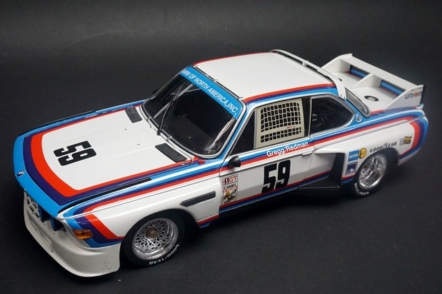  3.5 CSL マカオ製ミニカー 1/18 ミニチャンプス 180762959 BMW CSL 3.5 IMSA デイトナ24h 優勝