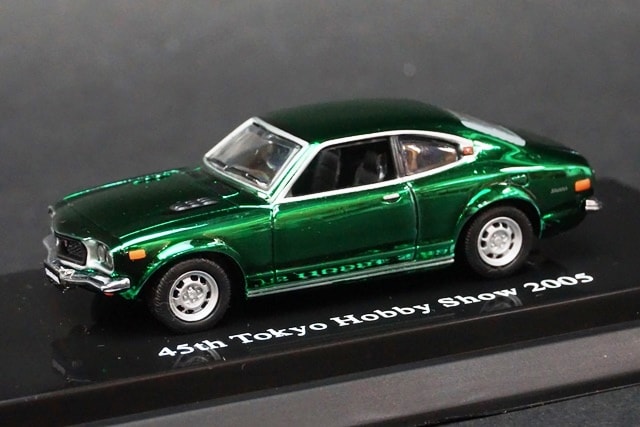 ブリキ　サバンナ GT フリクション式 ミニカー 1/64 京商 ダイキャストカーシリーズ マツダ サバンナ GT 第45回 東京