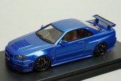 1/43 HPI 8376 ߥ顼 ˥ R34 GT-R Z塼 ٥ɥ֥롼 ۥӡե2011