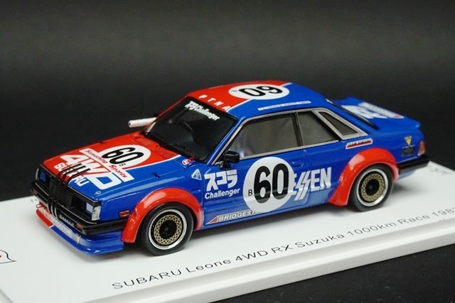 1/43 スパーク SJ064 スバル Leone 4WD RX 鈴鹿 1000km レース 1983