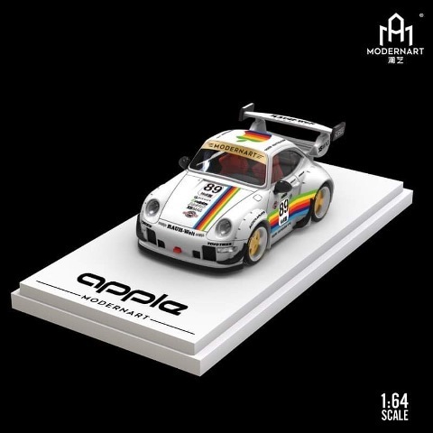 予約 ModernArt 1/64 Q scale ポルシェ Porsche 993 White apple