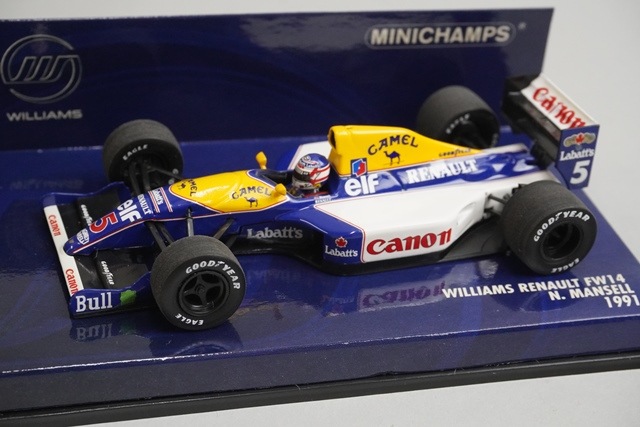 1/43 ミニチャンプス 400910005 ウィリアムズ ルノー FW14 1991 #5 N