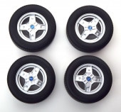 ���� KKDCACC037 KK scale 1/12 �ե����å� 500F Tire Set with rims Abarth