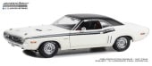 ���� 13668 GreenLight 1/18 ���å� 1971 Dodge Challenger R/T - Bright White with Black Interior and Red Plaid Seats 
