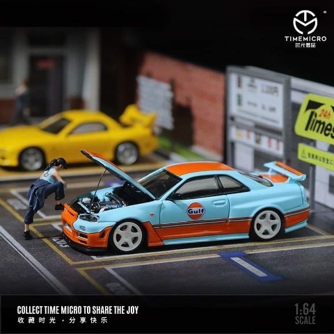 予約 TM TimeMicro 1/64 日産 スカイライン NISSAN GTR34 GULF