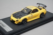 1/43 �����˥å�����ǥ� IG1339 Mazda RX-7 (FD3S) RE Amemiya Yellow with Carbon bonnet �ۥӡ��ե������2018