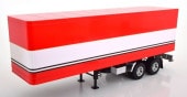 ���� RK180160 ROAD KINGS 1/18  Truck Trailer red/white
