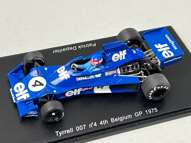1/43 スパーク S1646 ティレル 007 ベルギーGP 4th 1975 #4 P