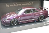 1/18 �����˥å�����ǥ� IG1474 ���� TOP SECRET GT-R (BNR34) Midnight Purple
