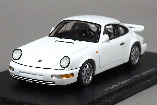 スパーク 1/43 ポルシェ 964 カレラ 4 RS ライトウエイト ホワイト スパーク ポルシェ カレラ 4RS Light weight 1/43 ミニカー 白