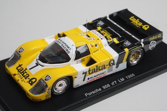 1/43 スパーク KBS005 国際貿易特注 ポルシェ 956 ルマン 1986 #7 taka
