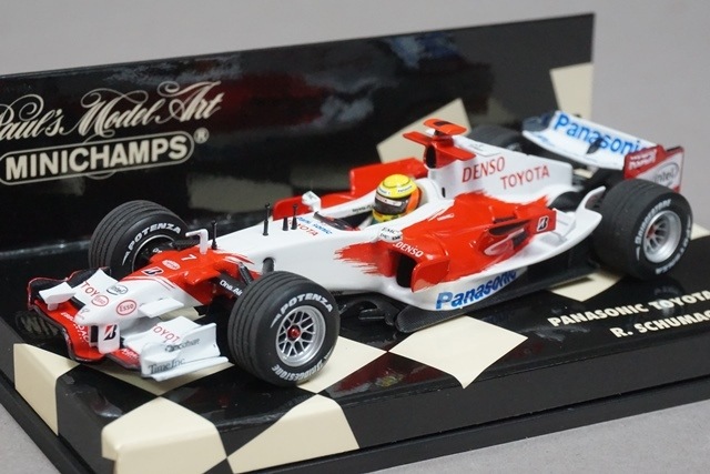 ミニチャンプス超美品 パナソニック トヨタレーシングTF102 9×7×26cm ミニチャンプス超美品 パナソニック トヨタレーシングTF102 9×7