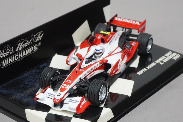 B.A.R Honda 、スーパーアグリ　ミニカー 3台セット 1/43 ミニチャンプス 400070023 スーパーアグリ ホンダ SA07 2007 A