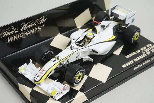 ★絶版！ミニチャンプス 1/43 ￼￼ブラウンGP 09 ショーカーJB ジェンソン・バトン ミニチャンプス BRAWN GP（ブラウンGP）BGP