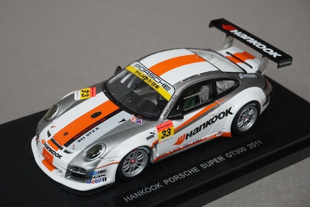 1/43 エブロ 44540 ポルシェ ハンコック スーパーGT300 2011 #33