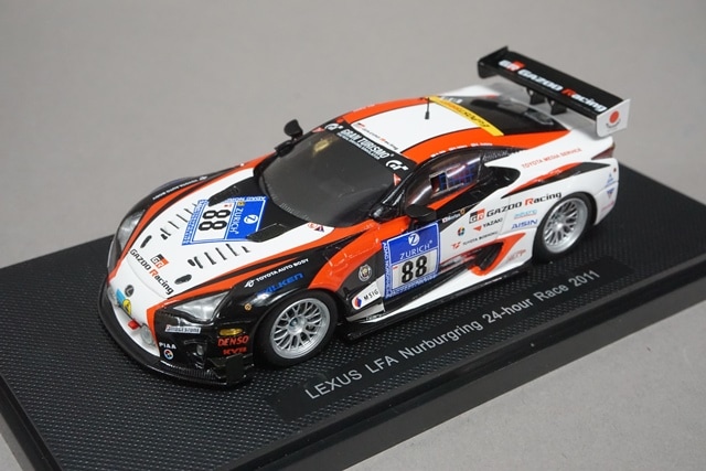 f1ミニカー 1/43 エブロ 44635 レクサス LFA Nurburgring 24H レース 2011 #88