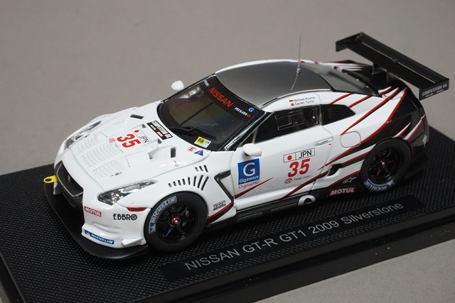 【美品】エブロ スカイライン GT-R 1/43 2台セット 2ドア 1/43 エブロ 44305 日産 GT-R GT1 2009 シルバーストーン #35, Boost