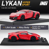 ͽ  ING 1/64 W⡼ 饤 Lykan HyperSports Red