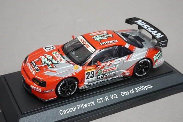 1/43 エブロ 375 カストロール ピットワーク GT-R VQ JGTC 2002 #23
