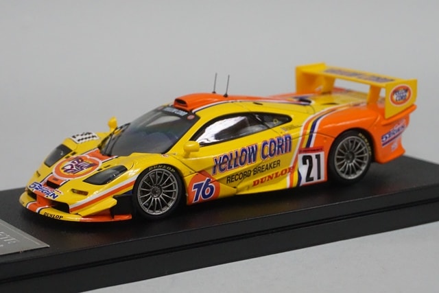 1/43 HPI マクラーレン F1 GTR プレーンカラーモデル オレンジ キッドボックス特注, hpi MIRAGE 1/43 マクラーレン F1 GTR 1996