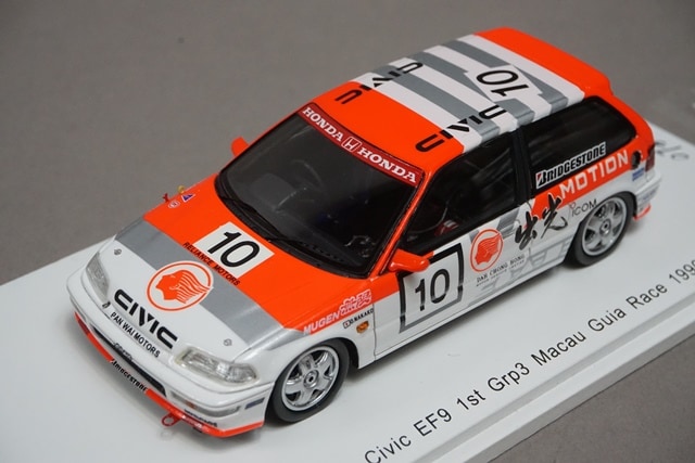 1/43 スパーク SA128 ホンダ シビック EF9 1st Grp3 マカオ ギア