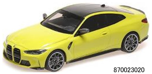 予約 870023020 ミニチャンプス 1/87 BMW M4 - 2020 - イエロー