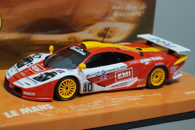 1/43 ミニチャンプス 533184340 マクラーレン F1 GTR ガルフ チーム ダビドフ #40, Boost Gear ミニカー通販