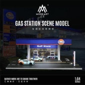 ͽ�� MO936203 MoreArt 1/64  GAS STATION SCENE MODEL ������󥹥���� ������� GULF ���ߥ˥������ե����奢����°���ޤ���