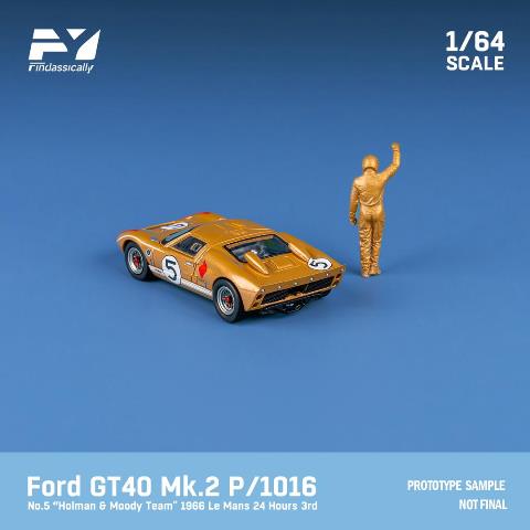 新品 FY64026 Finclassically 1/64 フォード GT40 Mk2 P/1016 1966 Le