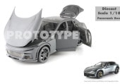 ͽ�� HE180053A BBR 1/18 �ե��顼�� Ferrari Purosangue Full open - Grigio Titanio panoramic roof 