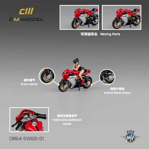 新品 CM64-sv800-01 CM-MODEL 1/64 MV Agusta MVアグスタ Superveloce