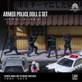 ͽ�� MO223020 MoreArt 1/64  �����ٻ� �ü�ٻ����꡼�� SAT ���å� SWAT ����å� ARMED POLICE DOLL C SET �ե����奢