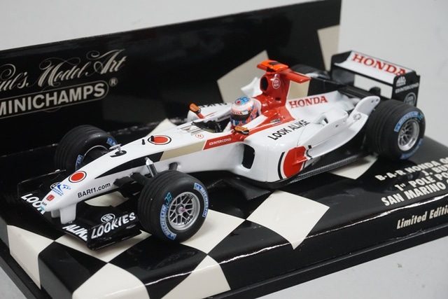 1/43 ミニチャンプス 400040109 BAR ホンダ 006 1st ポールポジション