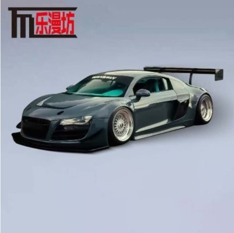 新品 LMF 1/64 アウディ Audi R8 LMS ULTRA grey-blue, Boost