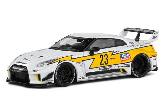 新品 S4311208 SOLIDO 1/43 日産 GT-R R35 LB シルエット (ホワイト