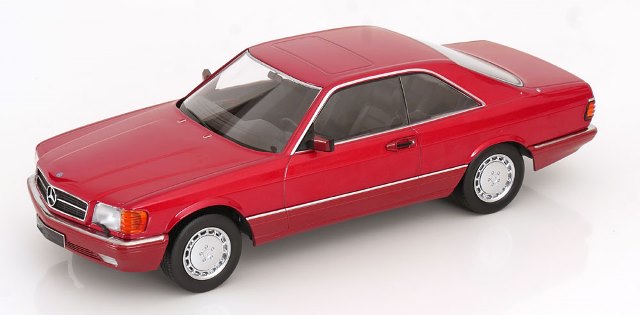 新品 KKDC180336 KK scale 1/18 メルセデス 500 SEC C126 1985 レッド