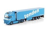  01-4647 WSI 1/50   Tenden VOLVO FH5 GLOBETROTTER XXL 6X2 TAGAXLE REEFER TRAILER - 3 AXLE