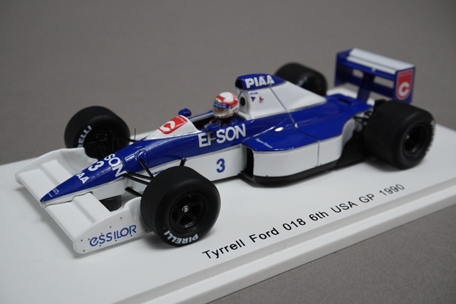 1/43 スパーク TR003 Forza特注 ティレル フォード 018 アメリカGP 6th