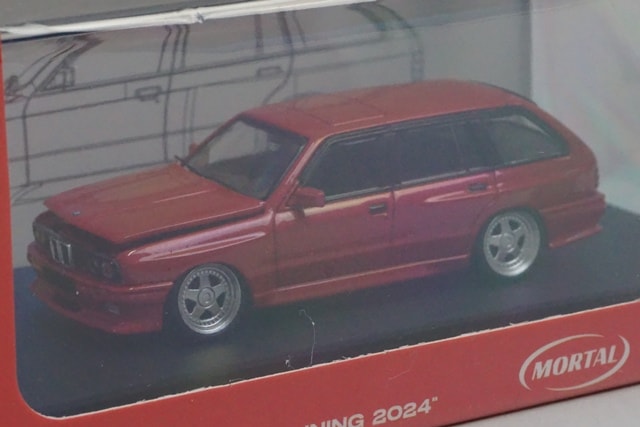 新品 Mortal 1/64 BMW E30 Touring ボンネット開閉 佛山展会限定