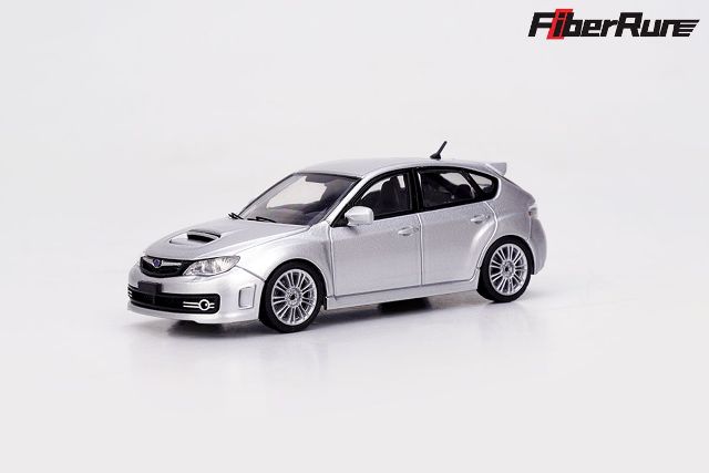 新品 FR002002 FiberRun 1/64 スバル Subaru Sti 2009 Silver