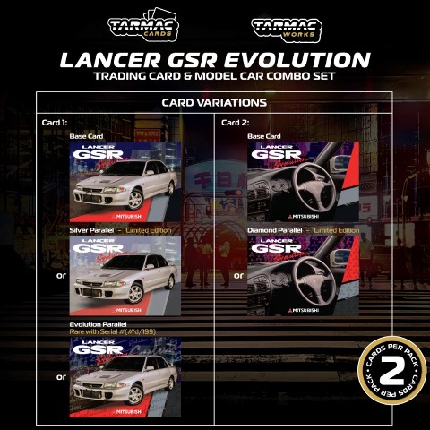 新品 T64G-048-SL Tarmac Works 1/64 三菱 Mitsubishi Lancer GSR