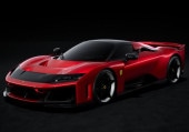 ͽ�� P18253H BBR 1/18 �ե��顼�� Ferrari F80 optional carbon Rosso Supercar bicolor wheels carbon/silver �����ꥢ�������դ�