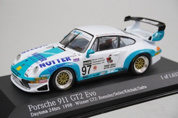 1/43 ミニチャンプス 430986797 ポルシェ 911 GT2 Evo デイトナ
