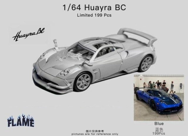 Preorder] BBR Model 1:18 Pagani Huayra Codalunga (6 Colours