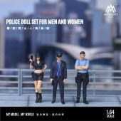 ���� MO223036 MoreArt 1/64  �ݥꥹ �ٻ��� POLICE DOLL SET FOR MEN AND WOMEN �ե����奢 �˽� 3�ͥ��å� �ڤ椦�ѥ��б���