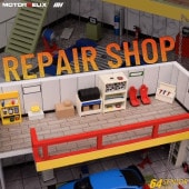 ͽ MRS001 ⡼إå 1/64  REPAIR SHOP Scene Set Model ڥåס󥻥åȥǥ å