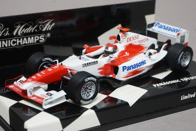 ミニカー レース トヨタ Panasonic TOYOTA！ パナソニック 1/43 ミニチャンプス 400040216 パナソニック トヨタ レーシング TF104